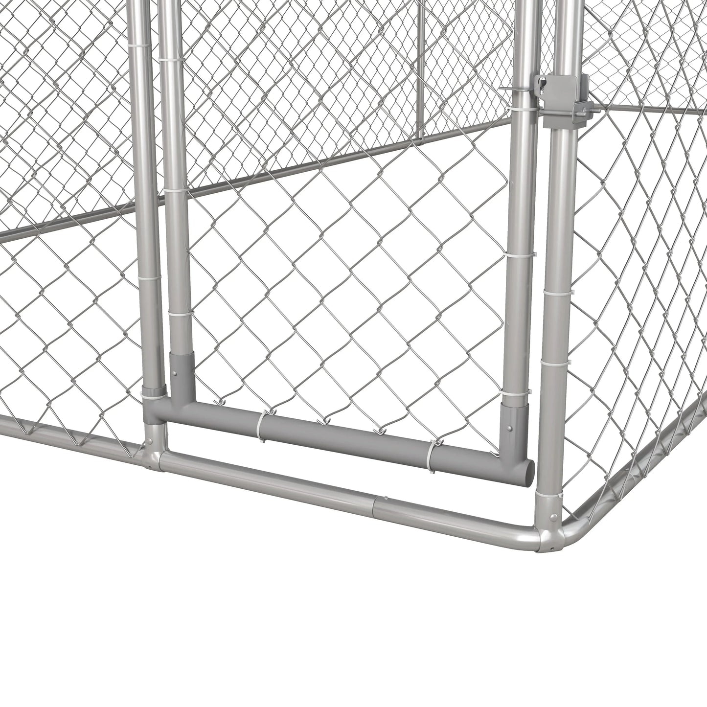 PawHut 19.7' x 7.5' x 7.5' Outdoor Dog Kennel W/ Waterproof Roof