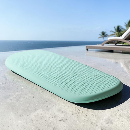 Bonyx Travel Swimming Kickboard - Slim & Lightweight for Vacation - Textured Non-Slip Surface - Mint Green - Portable Pool Accessory