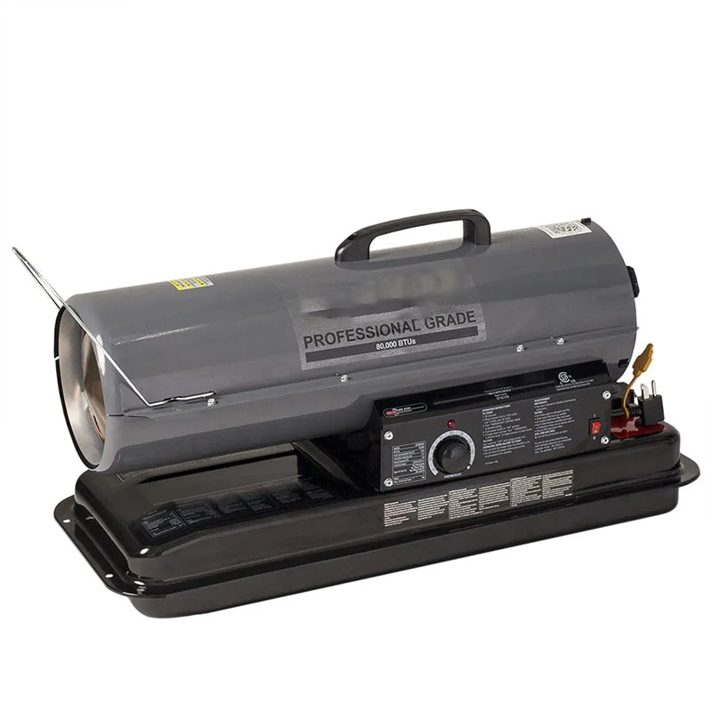 80,000 BTU Indoor/Outdoor Portable Kerosene Forced Air Heater